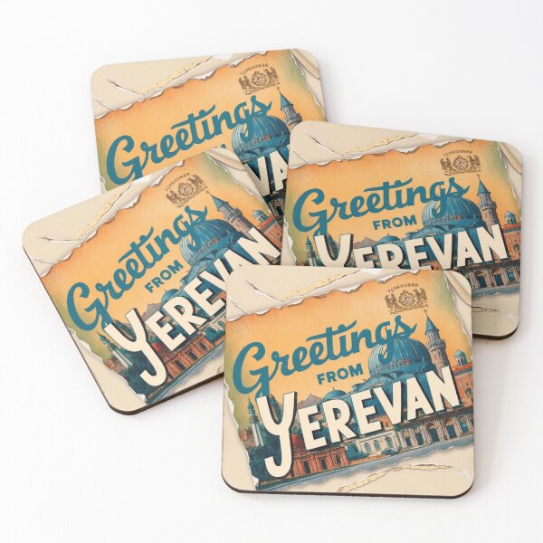 Item preview, Yerevan Vintage Travel Retro Postcard Design designed and sold by TravelPostcardGems.