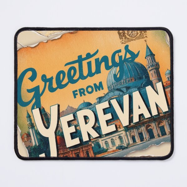 Item preview, Yerevan Vintage Travel Retro Postcard Design designed and sold by TravelPostcardGems.