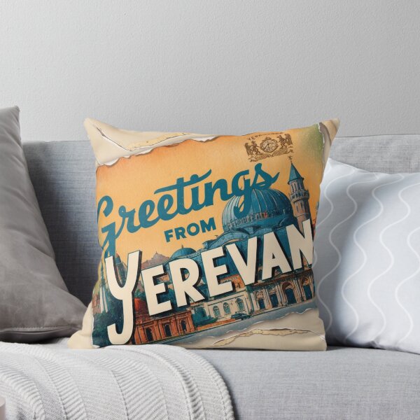 Item preview, Yerevan Vintage Travel Retro Postcard Design designed and sold by TravelPostcardGems.