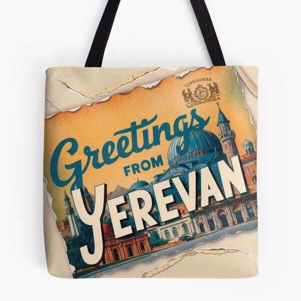 Item preview, Yerevan Vintage Travel Retro Postcard Design designed and sold by TravelPostcardGems.