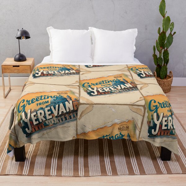Item preview, Yerevan Vintage Travel Retro Postcard Design designed and sold by TravelPostcardGems.