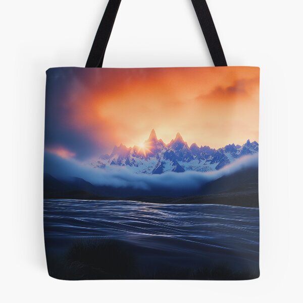Item preview, Mountain Dreamscape - Sunset Mountains Landscape, Fantasy Landscape  designed and sold by Fantasy Masterpiece.