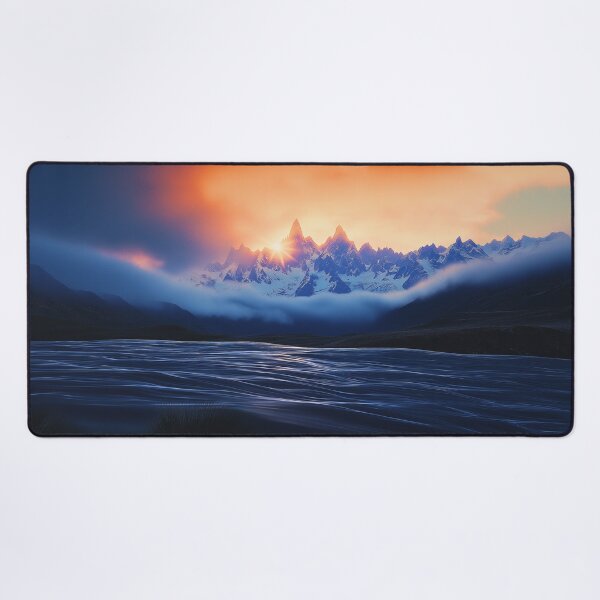 Item preview, Mountain Dreamscape - Sunset Mountains Landscape, Fantasy Landscape designed and sold by Fantasy Masterpiece.