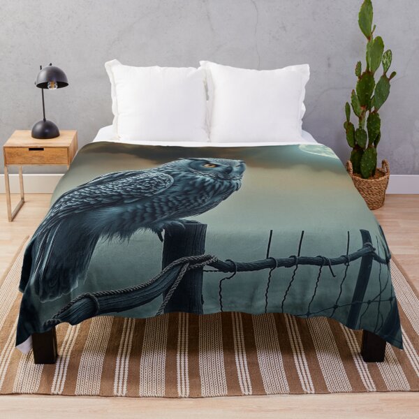 Item preview, Wild Grey Owl on a Fence designed and sold by Skye Ryan-Evans.