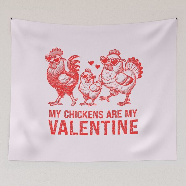 Item preview, My Chickens Are My Valentine  designed and sold by darkskydelights.