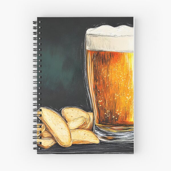 Item preview, Frothy Mug of Beer with Crispy Chips in a Classic Pub Scene AI Generated Art designed and sold by OlfactoART Studio.