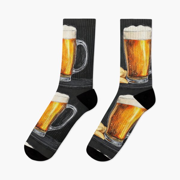 Item preview, Frothy Mug of Beer with Crispy Chips in a Classic Pub Scene AI Generated Art designed and sold by OlfactoART Studio.