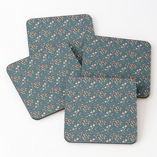 Item preview, Seamless Wildflower Pattern with Gold Mosaic designed and sold by Ed & Harmony.