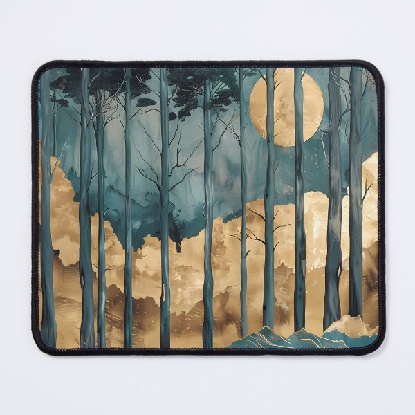 Item preview, Trees and golden moon.Abstraction. designed and sold by MagelliShop.