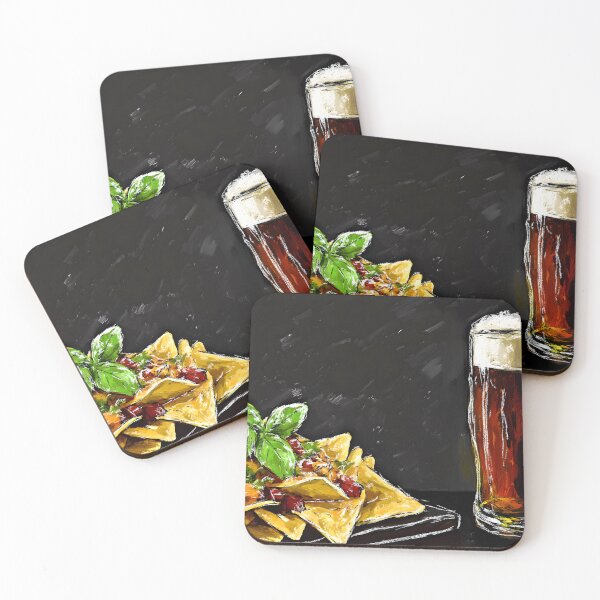 Item preview, Stack of Quesadillas with Chorizo and Amber Ale in a Pub Food Setting designed and sold by OlfactoART Studio.