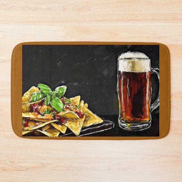 Item preview, Stack of Quesadillas with Chorizo and Amber Ale in a Pub Food Setting designed and sold by OlfactoART Studio.