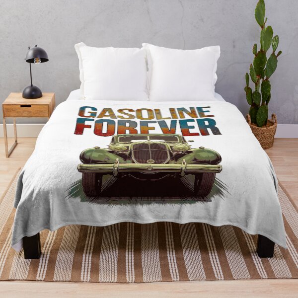 Item preview, Gasoline Forever Retro Classic Car Garage Lovers designed and sold by Amanda's Factory.