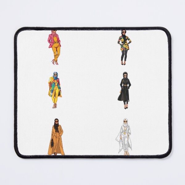 Item preview, Chic Hijab Fashion Stickers – Six Trendy Designs for Stylish Decor designed and sold by ThisTee.