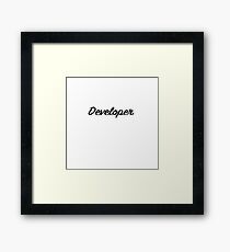 developer Framed Print
