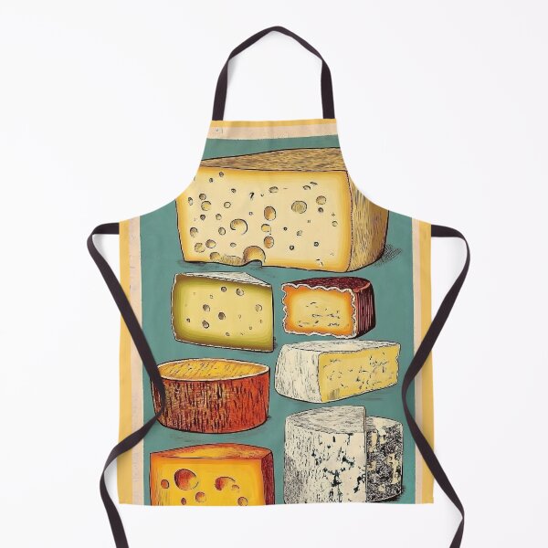 Item preview, Cheese Assortment - A Colorful Display of Texture and Flavor Variety: Brie, Swiss Cheese, Camembert, Blue Cheese and More designed and sold by OlfactoART Studio.