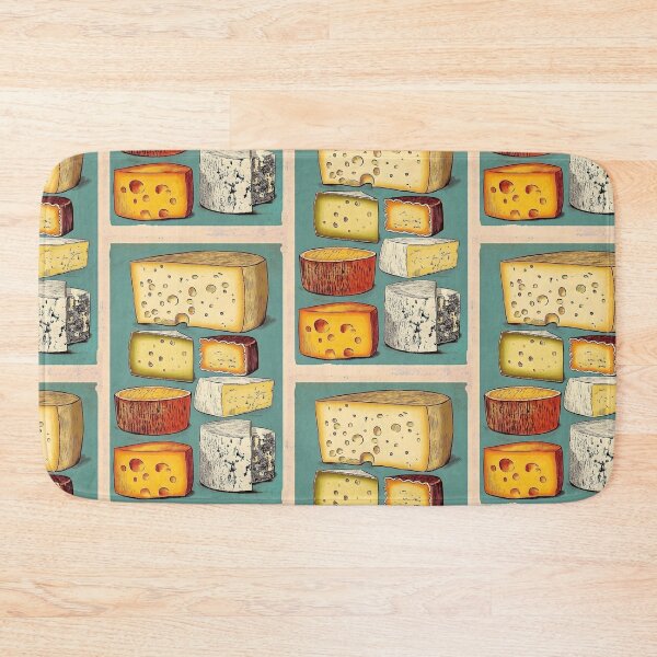 Item preview, Cheese Assortment - A Colorful Display of Texture and Flavor Variety: Brie, Swiss Cheese, Camembert, Blue Cheese and More designed and sold by OlfactoART Studio.