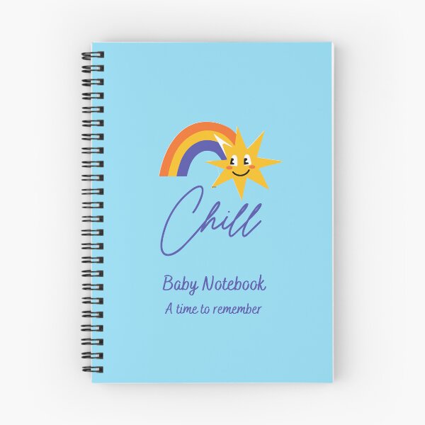 Item preview, Chill Baby Notebook Rainbow and Sun designed and sold by only4kids.