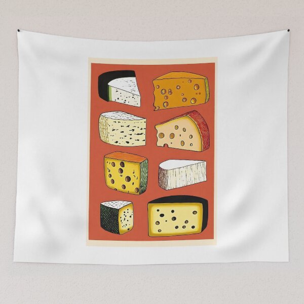 Item preview, Farm Fresh Cheese Collection - A Colorful Display of Varied Textures and Flavors designed and sold by OlfactoART Studio.