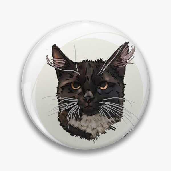 Item preview, Boo the cat found on halloween: Rescue cat designed and sold by Made-by-Anxiety.