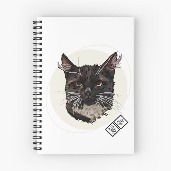 Item preview, Boo the cat found on halloween: Rescue cat designed and sold by Made-by-Anxiety.