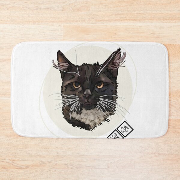 Item preview, Boo the cat found on halloween: Rescue cat designed and sold by Made-by-Anxiety.