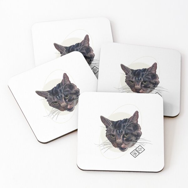 Item preview, Licking Lips: rescue cat designed and sold by Made-by-Anxiety.