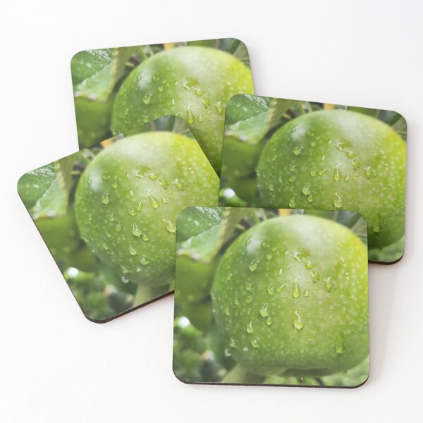 Item preview, Winter rain on a granny smith apple. designed and sold by Ram-studios.
