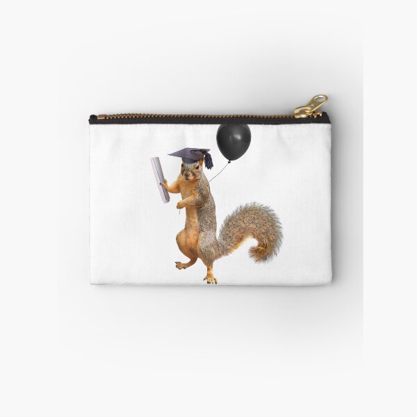 Item preview, Squirrel Grad with Diploma and Balloon designed and sold by catsclips.