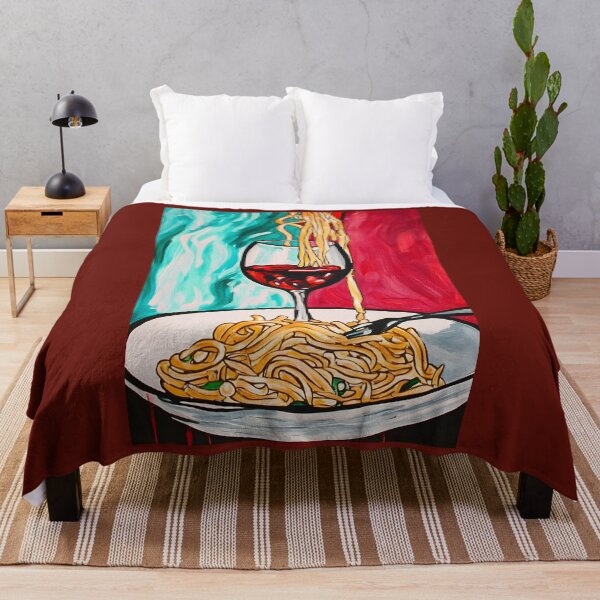 Item preview, Red Wine and Italian Spaghetti Playful Noodles and Vibrant Background Generative AI Digital Abstract Art designed and sold by OlfactoART Studio.