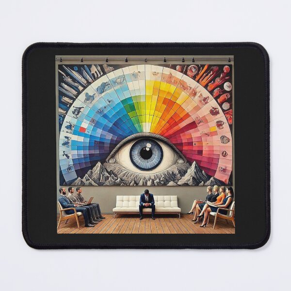 Item preview, Colorful .eye mural captivating people with its vivid rainbow hues designed and sold by hardingcarl2.