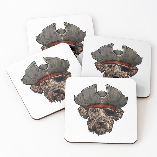 Item preview, Perro lobo irlandés pirata designed and sold by whyitsme.