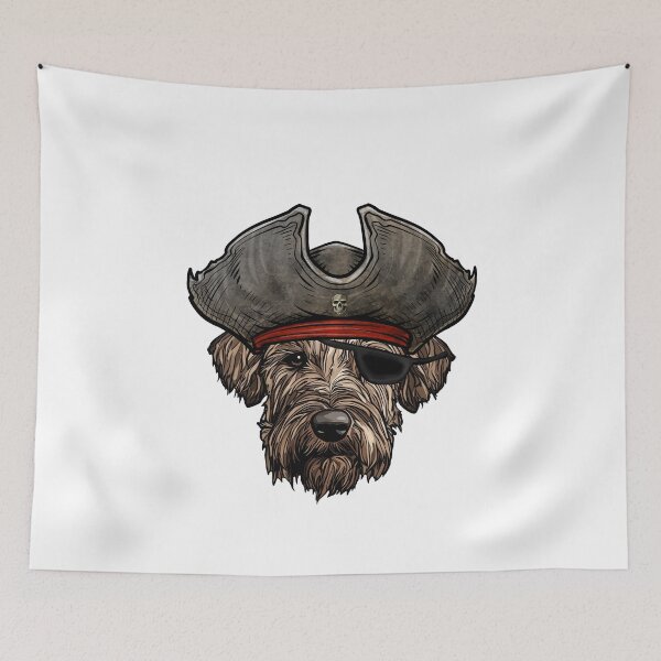 Item preview, Pirate Irish Wolfhound Dog designed and sold by whyitsme.
