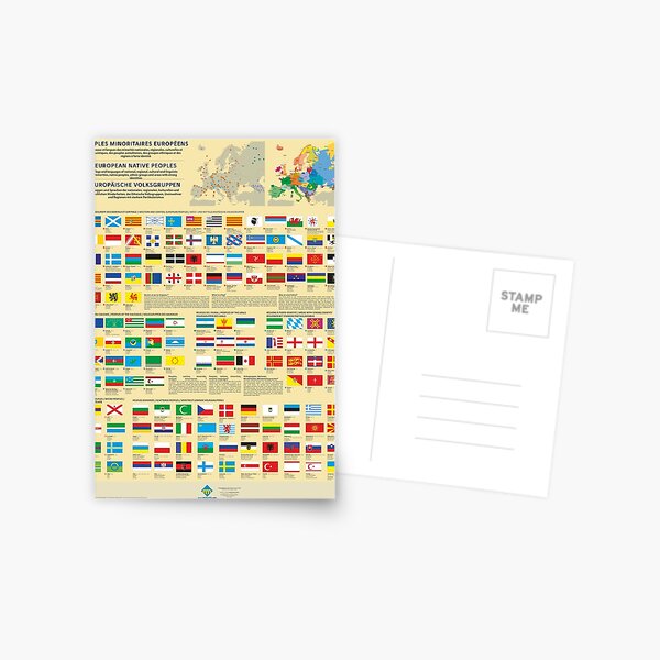 Aperçu de l'œuvre Affiches des drapeaux des peuples minoritaires d'Europe créée et vendue par Multinatio.