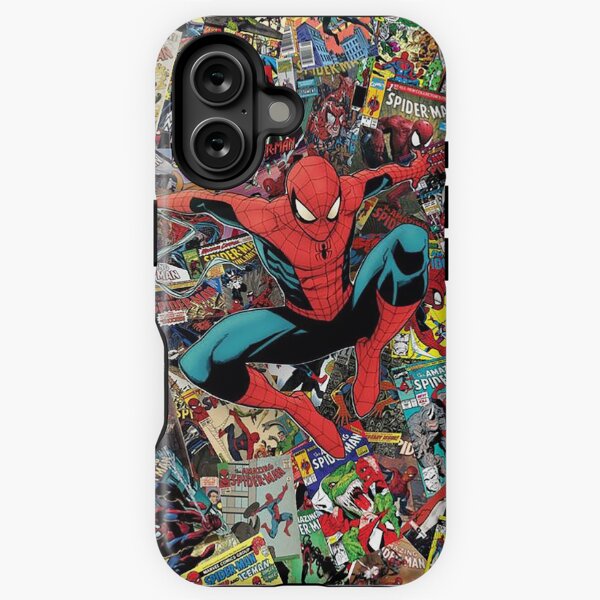 Item preview, Spider Case, Comic Case, Movie Fans Case, Retro Comics Case, Super Hero Design, Gift Ford Kids designed and sold by Printing  Hearts.