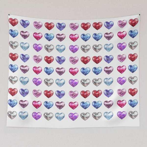 Item preview, Heart Disco Balls designed and sold by CreatedbyKandJ.