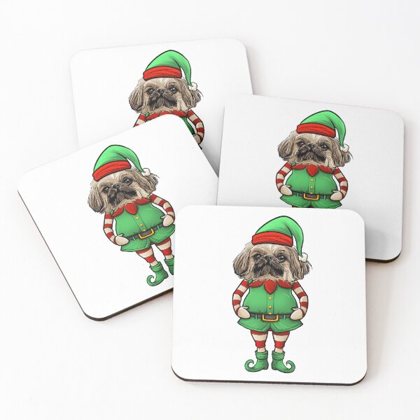 Item preview, Funny Christmas Elf Pekingese Dog designed and sold by whyitsme.