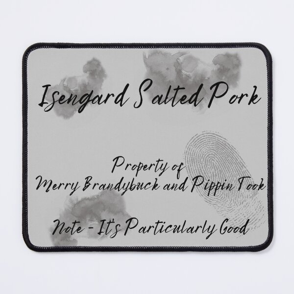 Item preview, Isengard's particularly good salted pork - Lord of the Rings Fictional Food designed and sold by FrikiStix.