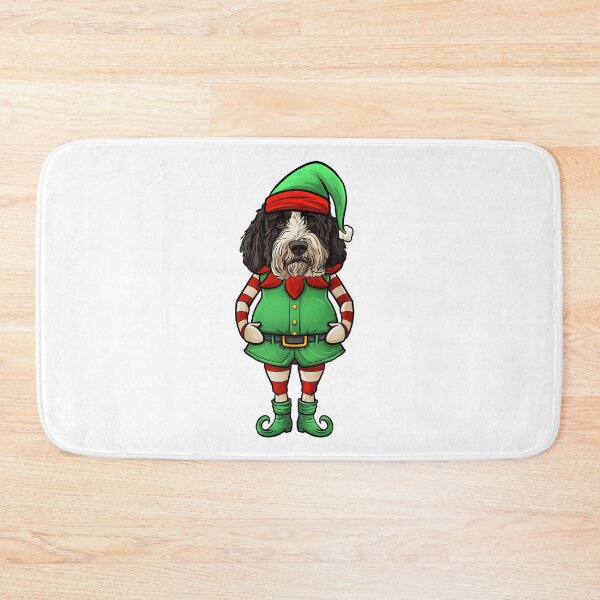 Item preview, Funny Christmas Elf Sheepadoodle Dog designed and sold by whyitsme.