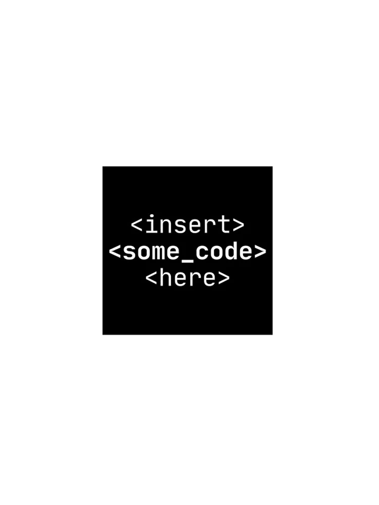 Thumbnail 4 of 4, iPhone Case, Code-Themed Sticker - Insert Some Code Design for Programmers designed and sold by Early Career Designs.