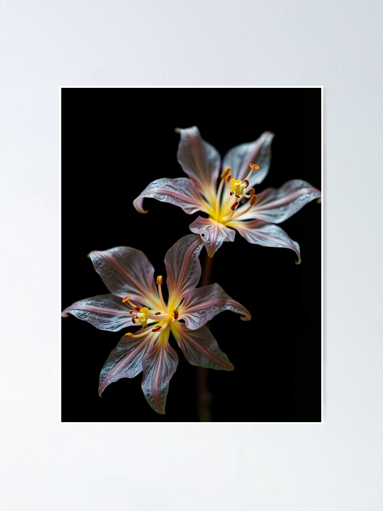 Thumbnail 1 of 3, Poster, Translucent Flowers designed and sold by StudioDestruct.
