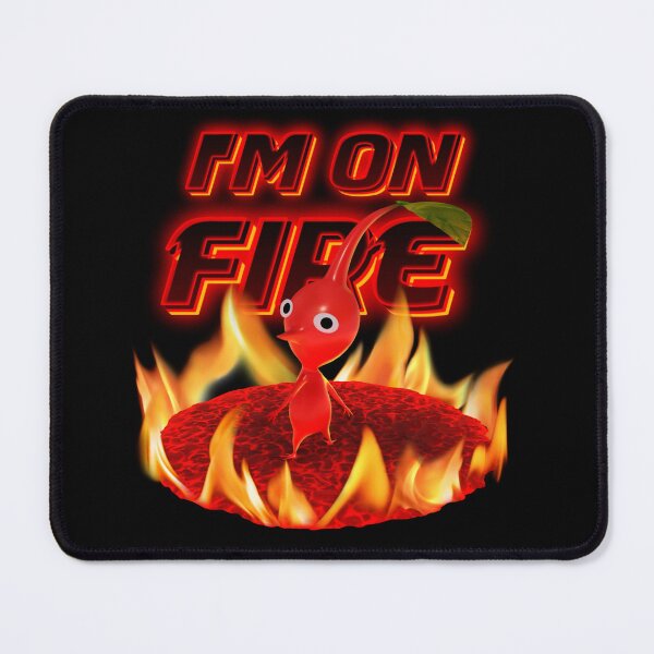 Item preview, Red pikmin on fire designed and sold by GeekNweeb.