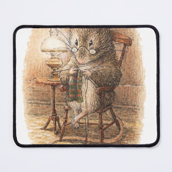 Item preview, Knitting Mouse - Beatrix Potter designed and sold by forgottenbeauty.