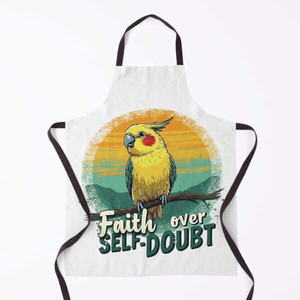 Item preview, Faith Over Self-doubt, Cockatiel  Art designed and sold by Faithloveshop.