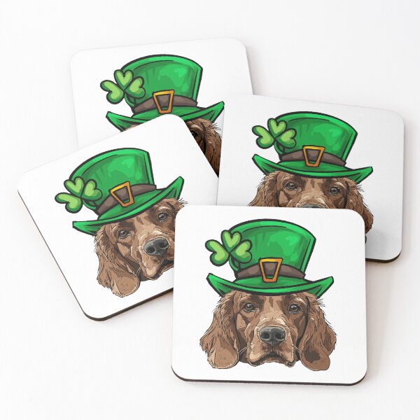Artikelvorschau, Lustiger irischer Setter-Hund am St. Patricks Day entworfen und verkauft von whyitsme.