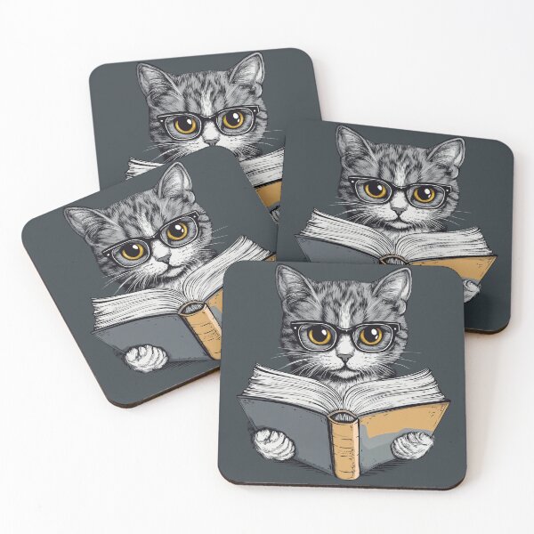 Item preview, The cat is reading a book. designed and sold by Francesko221.