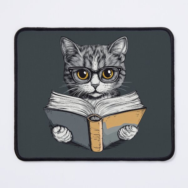 Item preview, The cat is reading a book. designed and sold by Francesko221.