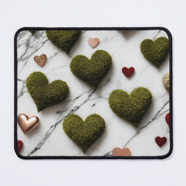 Item preview, Moss Hearts on Marble Countertop Design designed and sold by Slick-Waffles.