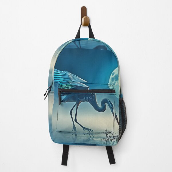 Item preview, Great Blue Heron and Moon designed and sold by Skye Ryan-Evans.