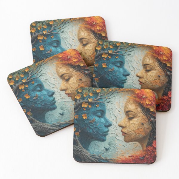 Item preview, Vernal Equinox Faces | Celtic Seasonal Transition Art designed and sold by SavinMercantile.
