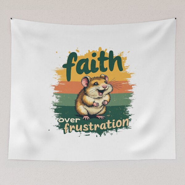 Item preview, Faith Over Frustration, Cute Hamster  Art designed and sold by Faithloveshop.